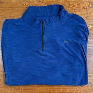 Nike Royal Blue Quarter-Zip Top XL